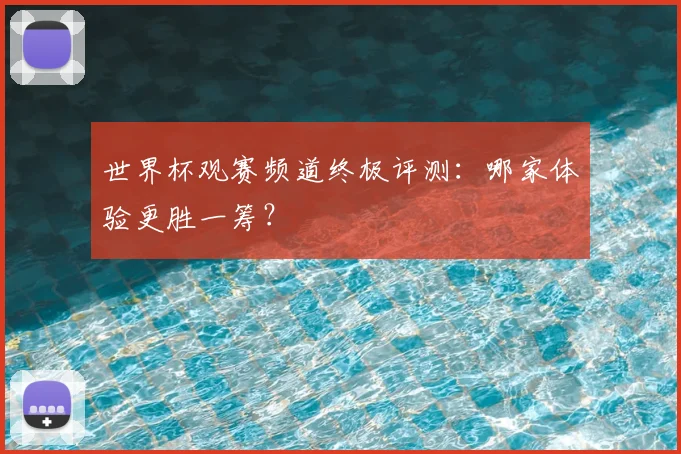 世界杯观赛频道终极评测：哪家体验更胜一筹？